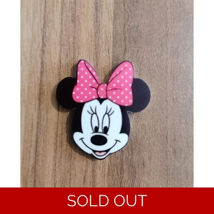 Disney Minnie Mouse Face Single Pin Badge